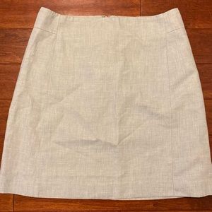 LOFT Women's A-line mini skirt. Blue/grey. 2P.